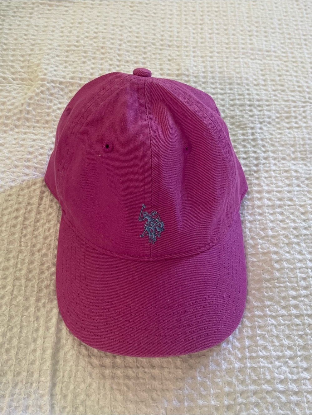 Cute pink US polo assn. embroidered logo hat cap